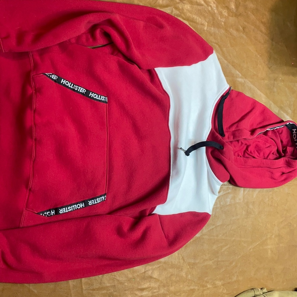 Red/White Hollister Hoodie